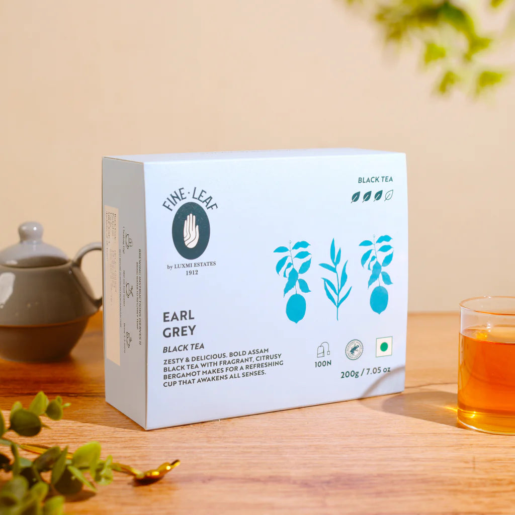 Fine Leaf Earl Grey Assam Black Tea Box