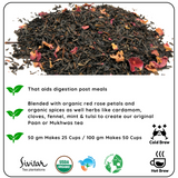 GUT HEALTH Mukhwas Leaf Organic Darjeeling Black Tea - Promote Gut Health and Calm the Mind
