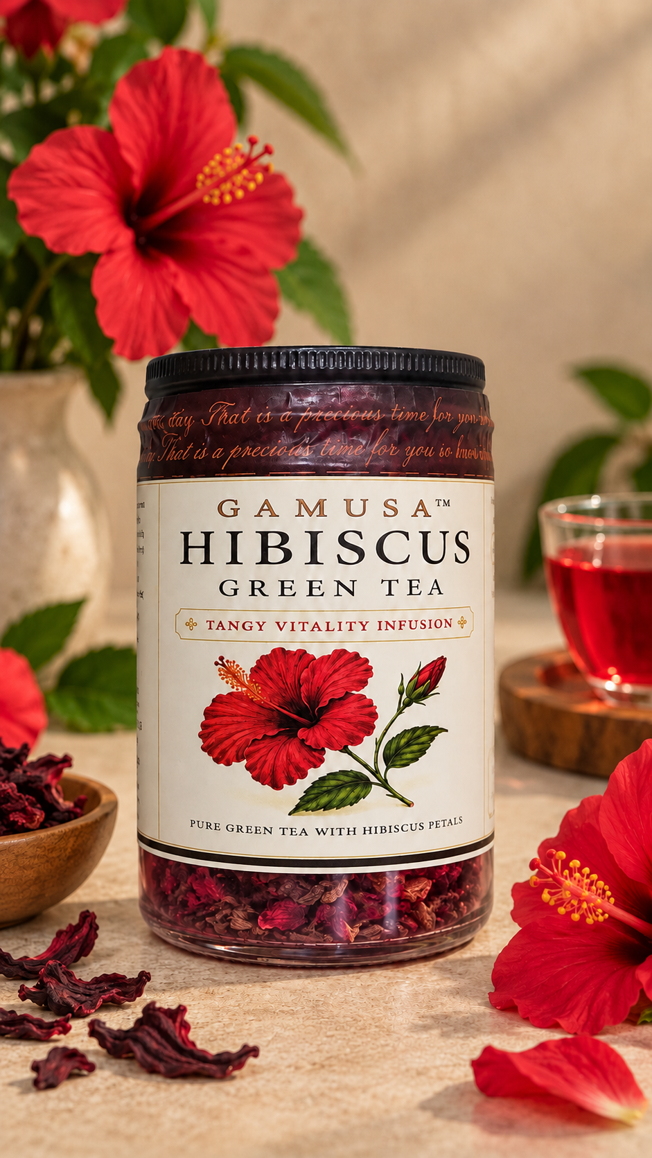 Gamusa Hibiscus Green Tea