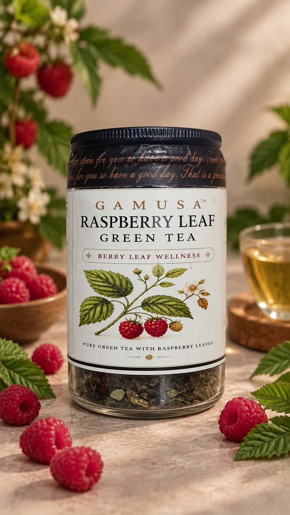 Gamusa Raspberry Leaf Green Tea