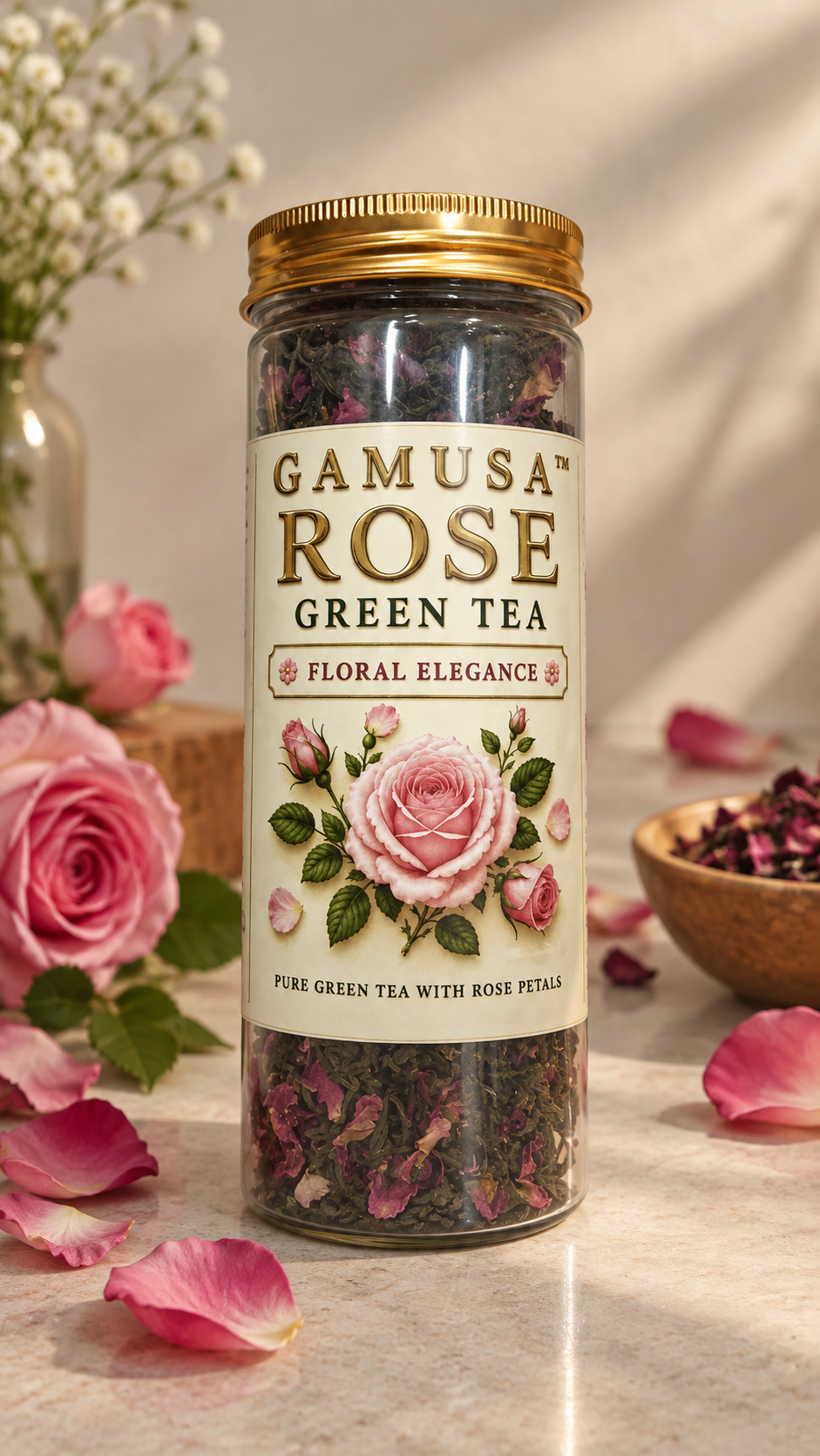 Gamusa Rose Green Tea