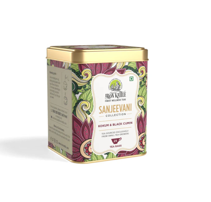 Golden Tips Sanjeevani Kokum and Black Cumin with Green Tea
