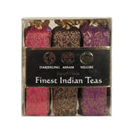 Golden Tips Indian Tea Trio Luxury Gift Pack in Royal Brocade Cloth