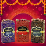 Golden Tips 3-in-1 – A Curated Collection of Darjeeling’s Finest Teas – Queen of Hills, Jubilee and Pride of Darjeeling in Velvet Bag