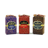 Golden Tips 3-in-1 Darjeeling tea gift set in velvet bag – Queen of Hills, Jubilee & Pride of Darjeeling