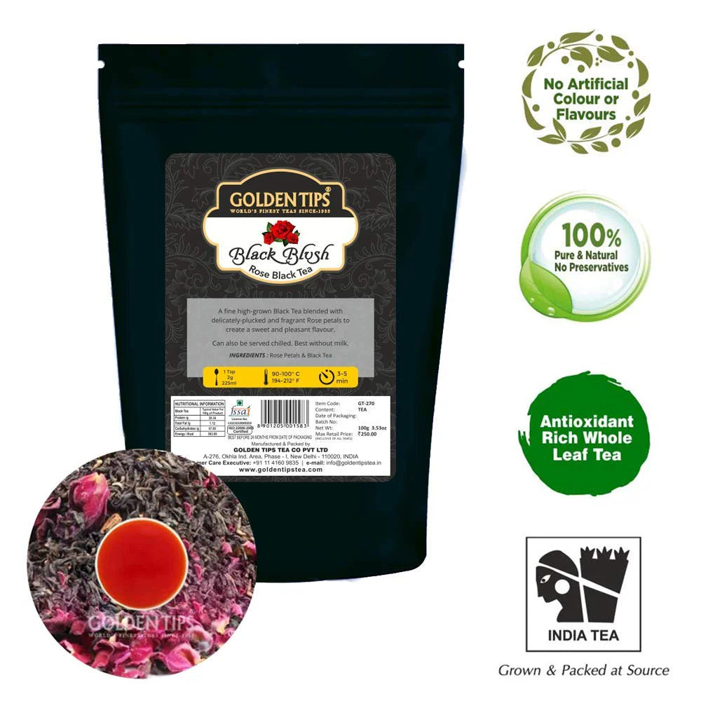 Golden Tips Black Blush Tea Pack