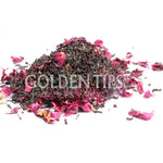 Golden Tips Black Blush with Rose Petals