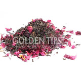 Golden Tips Black Blush with Rose Petals