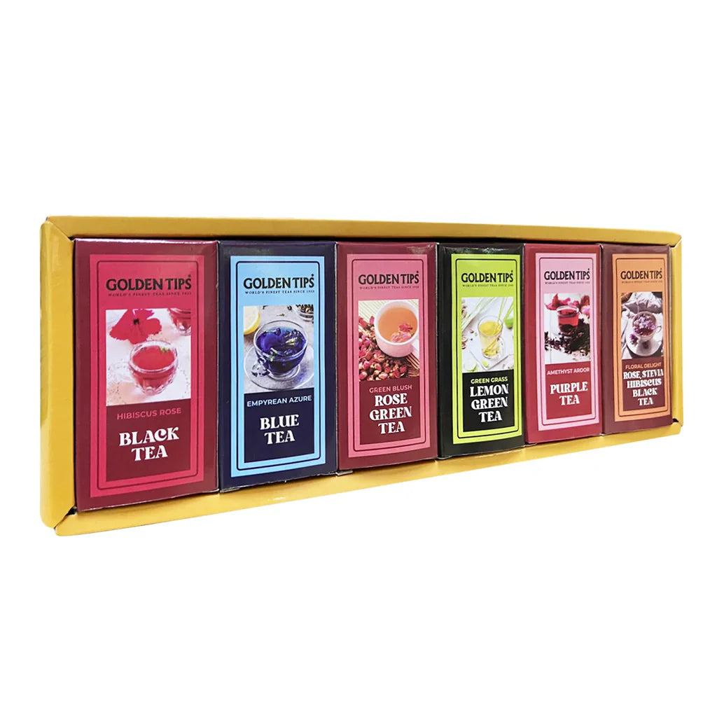 Collection of Six Refreshing Golden Tips Fruit Infusions