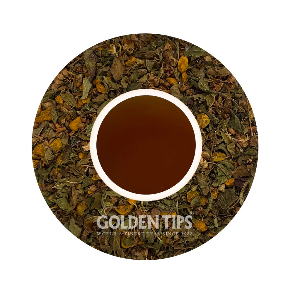 Golden Tips Herbyoga Tulsi, Turmeric & Ginger Herbal Infusion