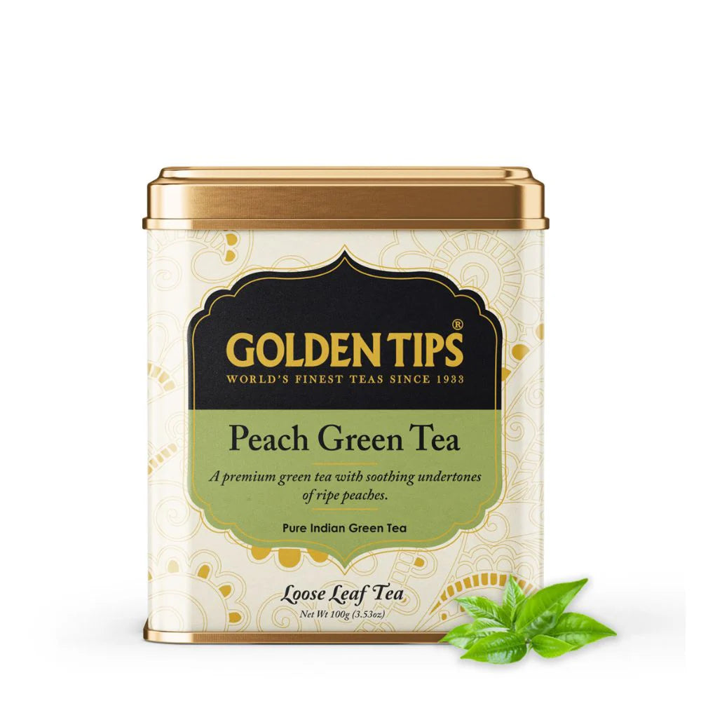 Golden Tips Peach Green Tea Box