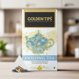 Golden Tips Sparkling Darjeeling Oolong Tea in Biodegradable Pyramid Bags