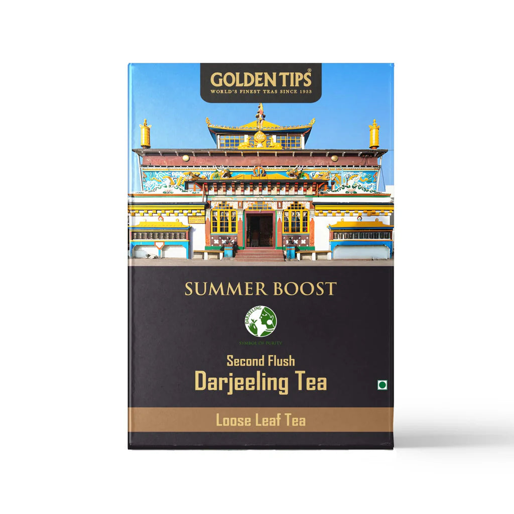 Golden Tips Summer Boost Second Flush Darjeeling Loose Leaf Tea Box