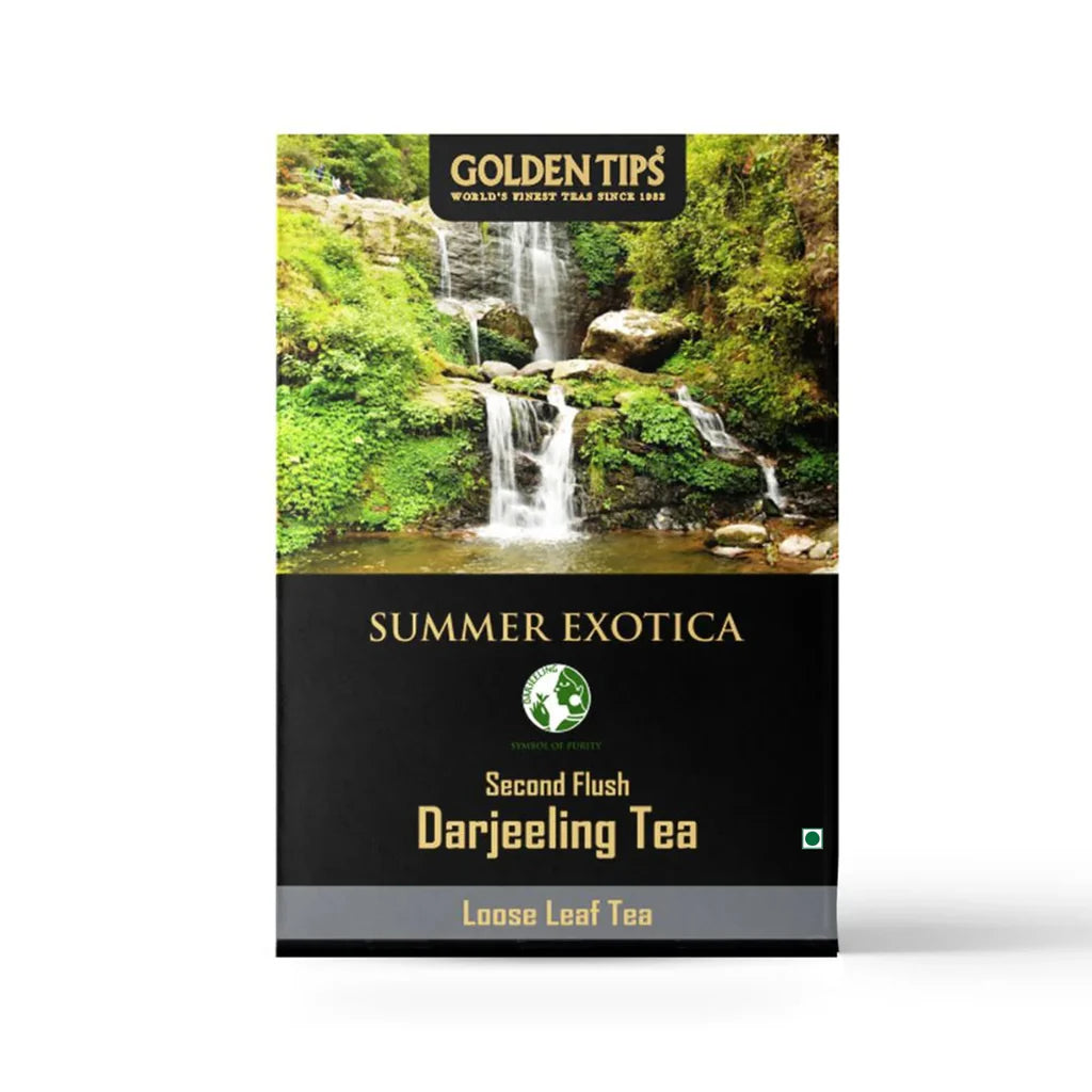 Golden Tips Summer Exotica Second Flush Darjeeling Loose Leaf Tea Box