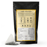 Gopaldhara Chaidhara Turmeric Ashwagandha with Darjeeling White Tea & Black Pepper to Maximize Curcumin Absorption Naturally -  Biodegradable Pyramid Tea Bags