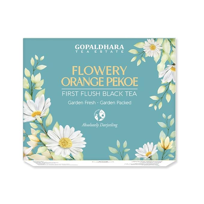 Gopaldhara Darjeeling Flowery Orange Pekoe First Flush Black Tea  Box