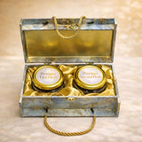Gopaldhara Darjeeling Premium Tea Gift Box – First Flush & Second Flush in Marble-Texture Box