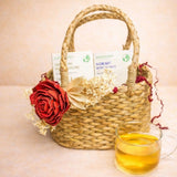 Gopaldhara Darjeeling Handwoven Basket Tea Gift Set – First Flush & Oolong Collection