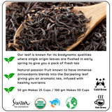 HORMONAL BALANCE Passion Fruit Organic Darjeeling Black Tea - Antioxidants & Mental Boost