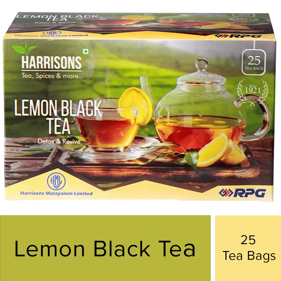 Harrisons Lemon Black Tea Box