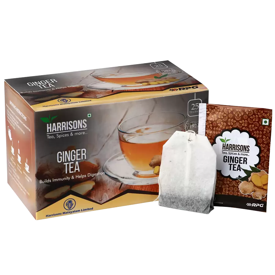 Harrisons Malayalam Ginger Tea Box