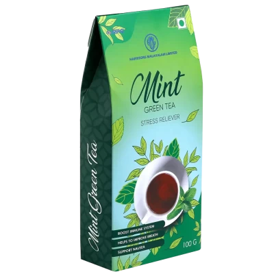 Harrisons Malayalam Mint Green Tea 100g Pack