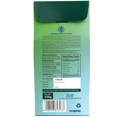Harrisons Malayalam Mint Green Tea Pack