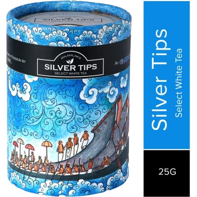 Harrisons Malayalam Silver Tips White Tea Canister