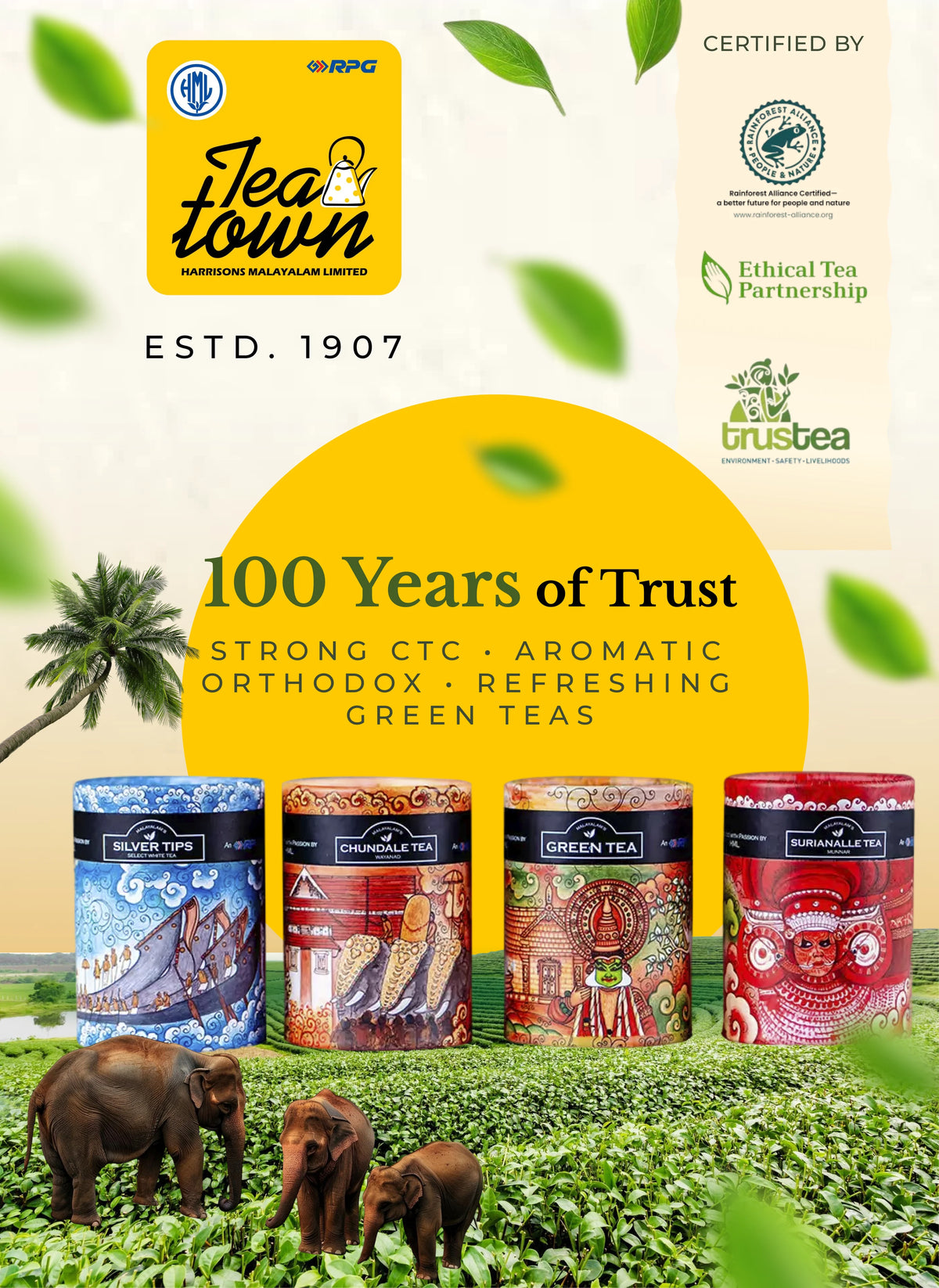 Harrisons Malayalam Tea Mob Banner