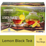 Harrisons Malayalam Lemon Black Tea | Citrus Sunshine to Lift Your Day- Tea Bags - Pack of 2
