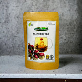 Himalayan Brew Blooming Flower White Tea with Peony, Marigold, Rose, Jasmine and Lavender — Bouquet of Flavours