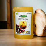 Himalayan Brew Blooming Flower White Tea with Peony, Marigold, Rose, Jasmine and Lavender — Bouquet of Flavours