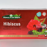 Himalayan Brew Hibiscus Green Tea with Stevia, Cinnamon and Licorice - Tea Bags