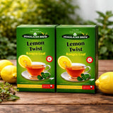 Himalayan Brew Kangra Lemon Twist Black Tea - Citrus Delight - Metal Free Tea Bags - Pack of 2