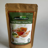 Himalayan Brew Tulsi Ginger Kangra Green Tea for Daily Vitality - Pack of 2