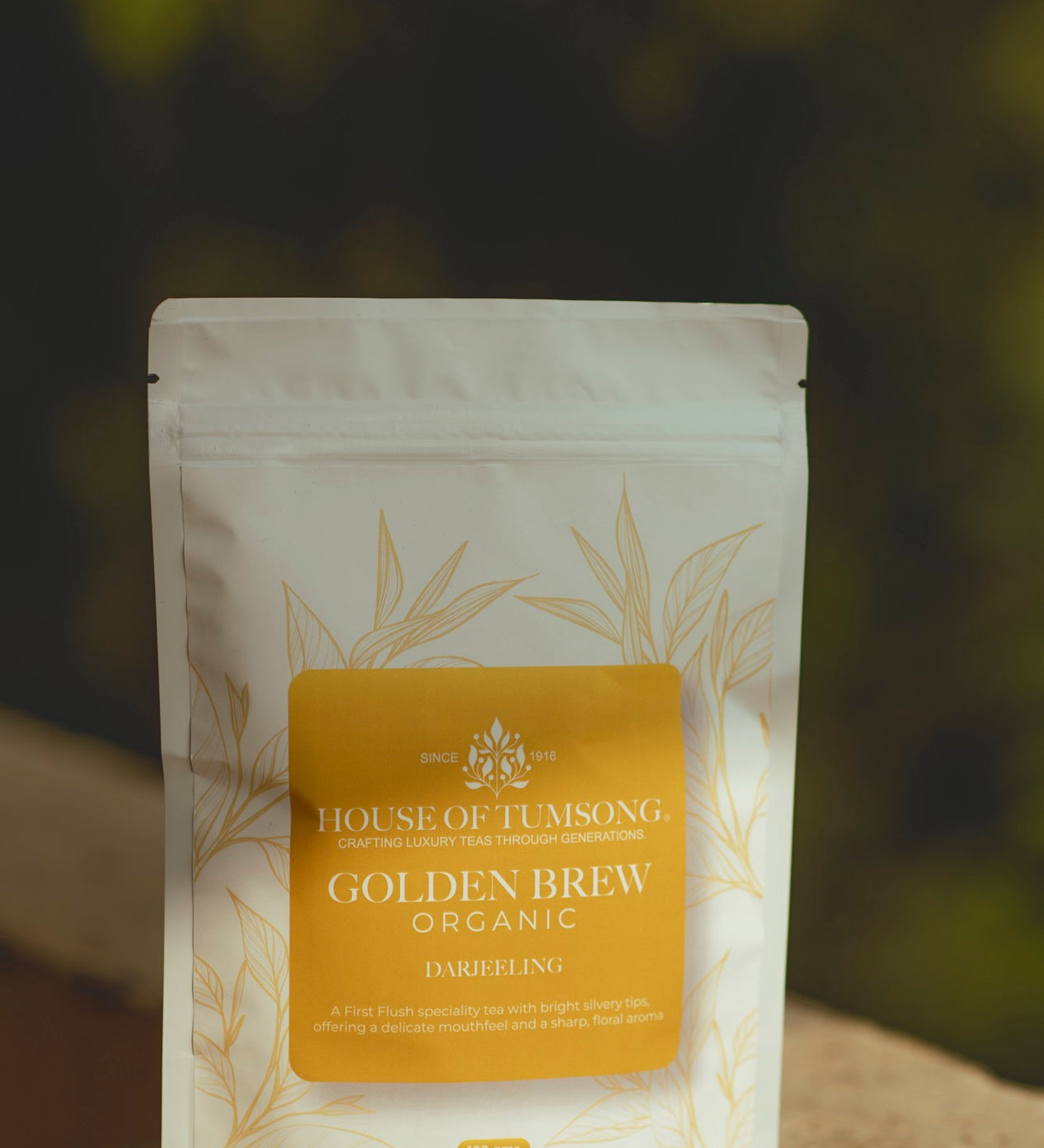 House of Tumsong Golden Brew Organic Darjeeling Tea Pack