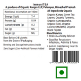 Kangra Tea House ImmuniTEA 100% Organic Ashwagandha Tumeric Tulsi Green Tea-Respiratory Calm and Stress Relief