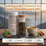 Kangra Tea House ImmuniTEA 100% Organic Ashwagandha Tumeric Tulsi Green Tea-Respiratory Calm and Stress Relief