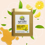 Iron Kettle Honey Lemon Green Tea Canister with 25 Teabags