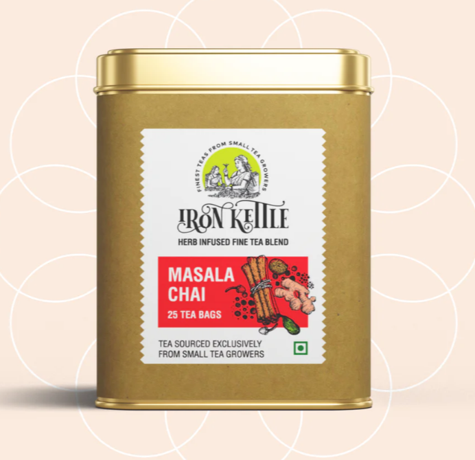 Iron Kettle Masala Chai Pack with 25 Tea Bags