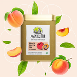 Iron Kettle Peach Green Tea Canister with 25 Tea Bags