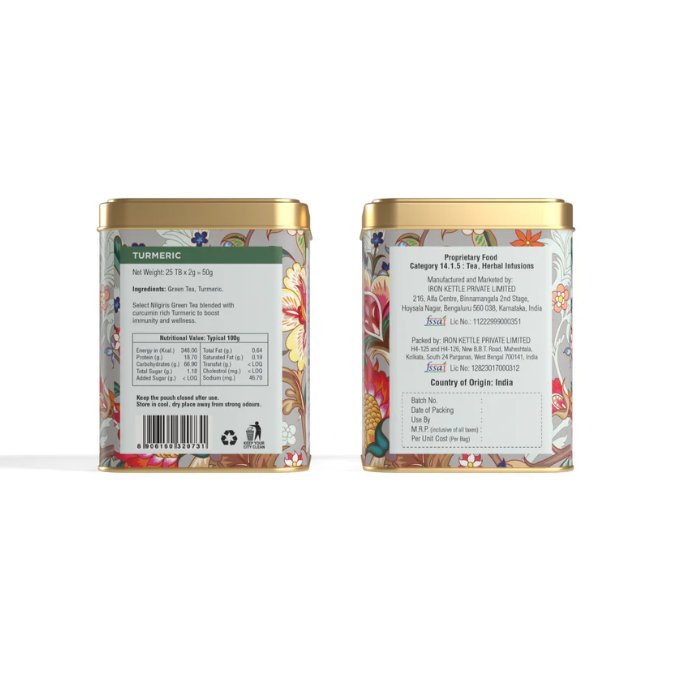 Iron Kettle Sanjeevani Turmeric Tea Canister