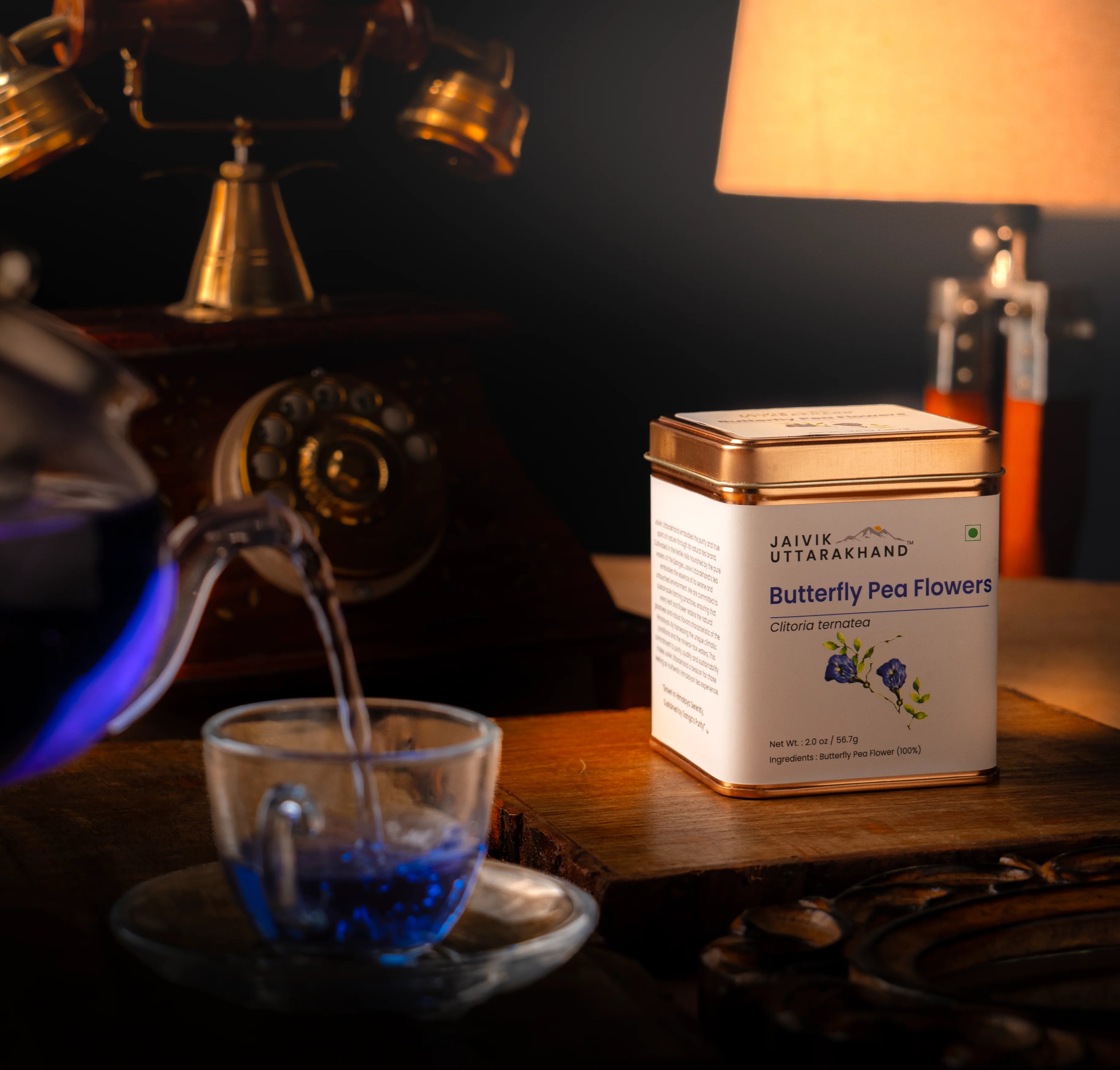 Jaivik Uttarakhand Butterfly Pea Flower Herbal Infusion