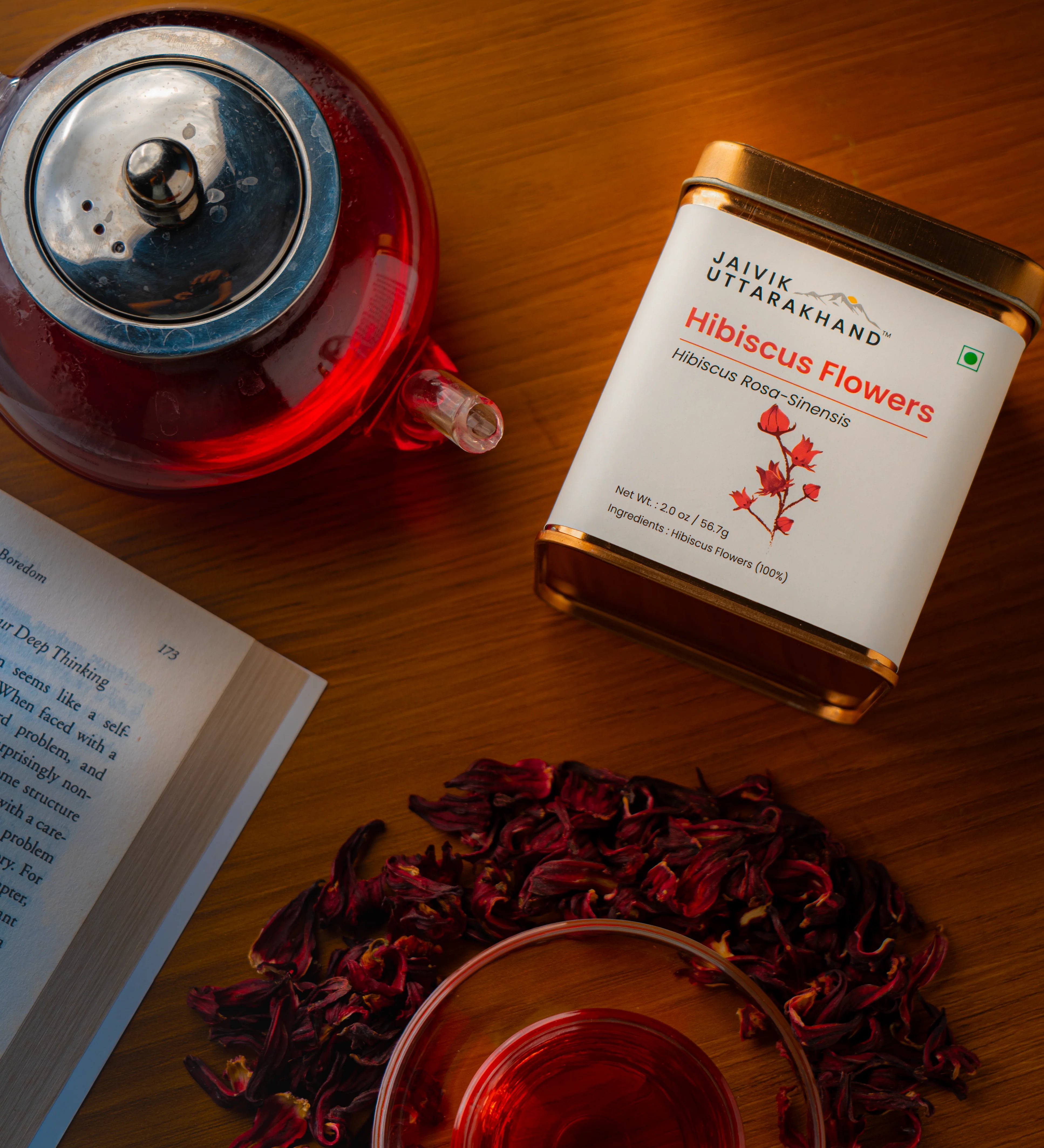 Jaivik Uttarakhand Hibiscus Herbal Infusion