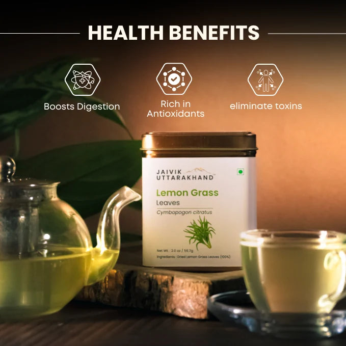 Jaivik Uttarakhand Organic Lemongrass Herbal Tea Benefits