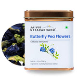 Jaivik Uttarakhand Butterfly Pea Flower Herbal Infusion with a Naturally Vivid Blue Hue