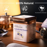 Jaivik Uttarakhand Butterfly Pea Flower Herbal Infusion with a Naturally Vivid Blue Hue