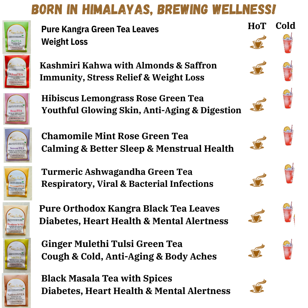 Curated Collection of 8 Signature Flavours in Hand Sewn Chemical-Free Cotton Potli