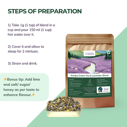 Kangra Green Tea Brewing Instruction