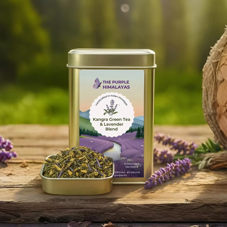Kangra Green Tea Lavender Infusion Tea Tin